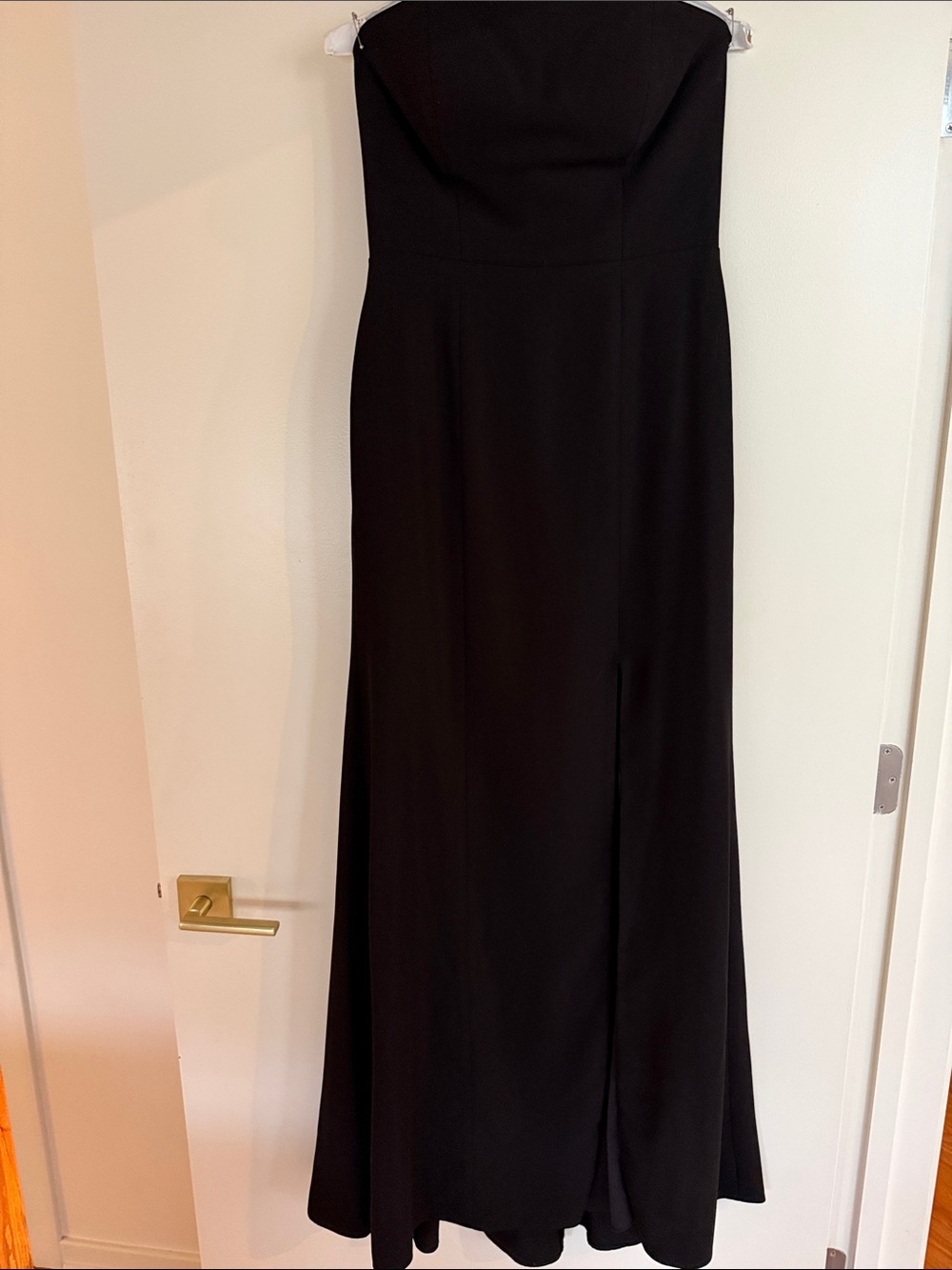 Bella Bridal Strapless Black Dress - Size 6